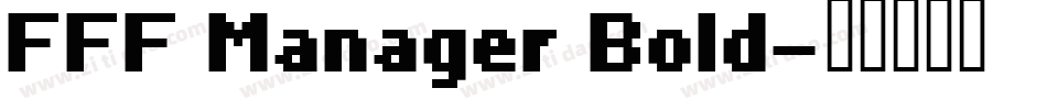 FFF Manager Bold字体转换